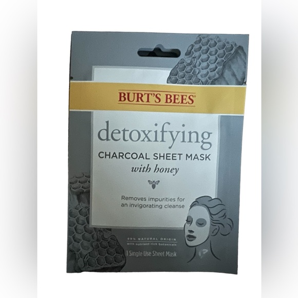 3 Set Of BURT'S BEES detoxifying charcoal sheet mask with Honey - Picture 2 of 4